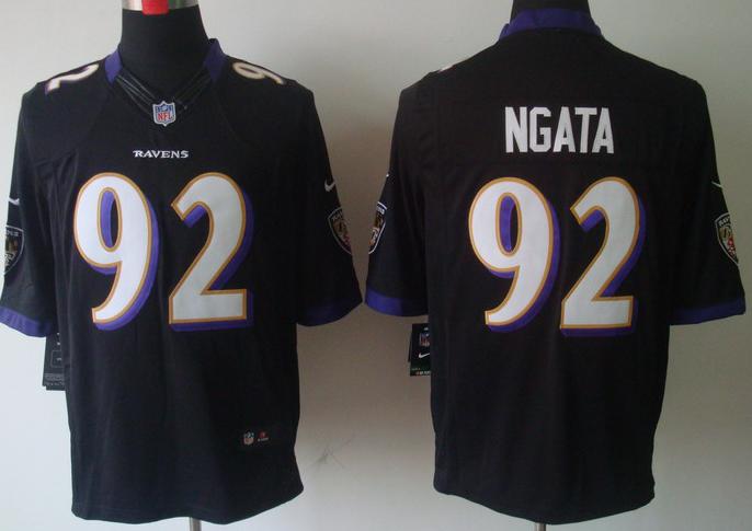 Nike Baltimore Ravens #92 Haloti Ngata Black Game LIMITED NFL Jerseys Cheap