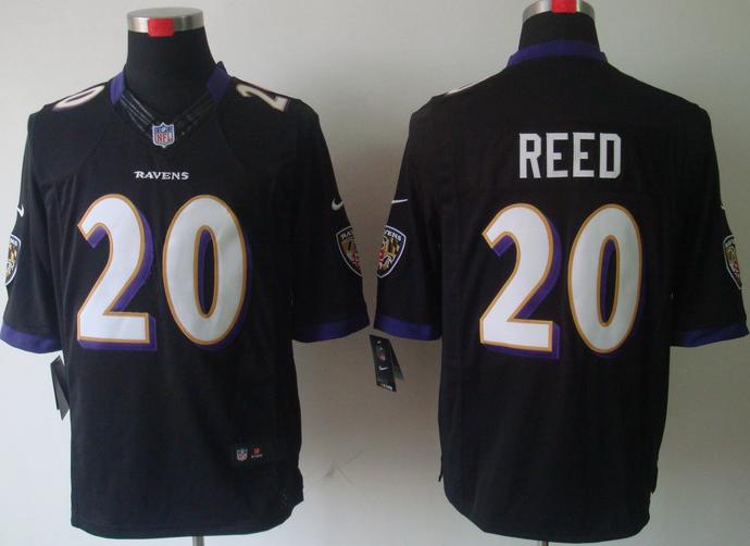 Nike Baltimore Ravens #20 Ed Reed Black Game LIMITED NFL Jerseys Cheap