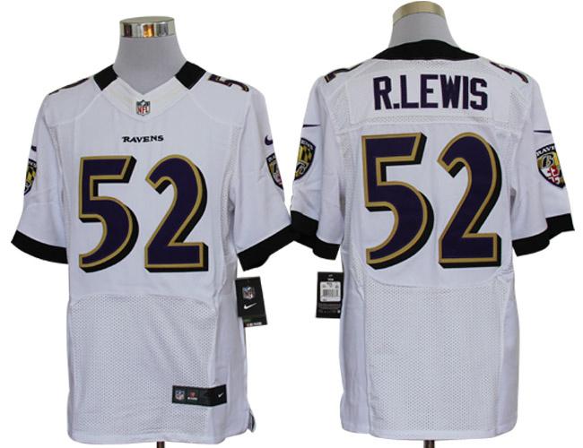 Nike Baltimore Ravens #52 Ray Lewis White Elite Nike NFL Jerseys Cheap