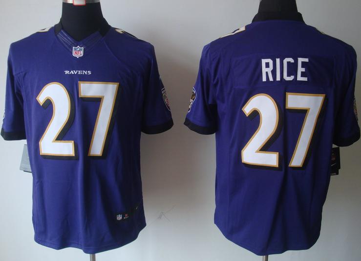 Nike Baltimore Ravens #27 Ray Rice White Purple Game LIMITED NFL Jerseys Cheap