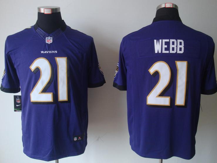 Nike Baltimore Ravens #21 Lardarius Webb Purple Game LIMITED NFL Jerseys Cheap