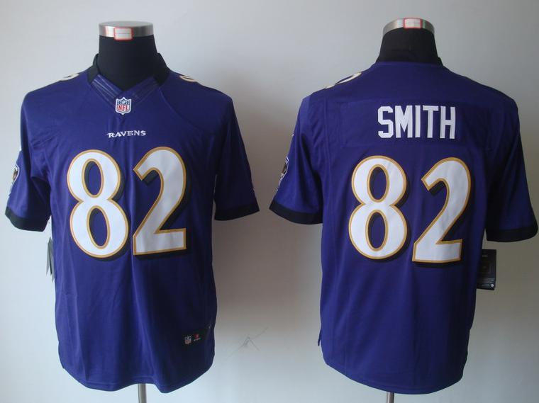 Nike Baltimore Ravens 82 Torrey Smith Purple Game LIMITED NFL Jerseys Cheap