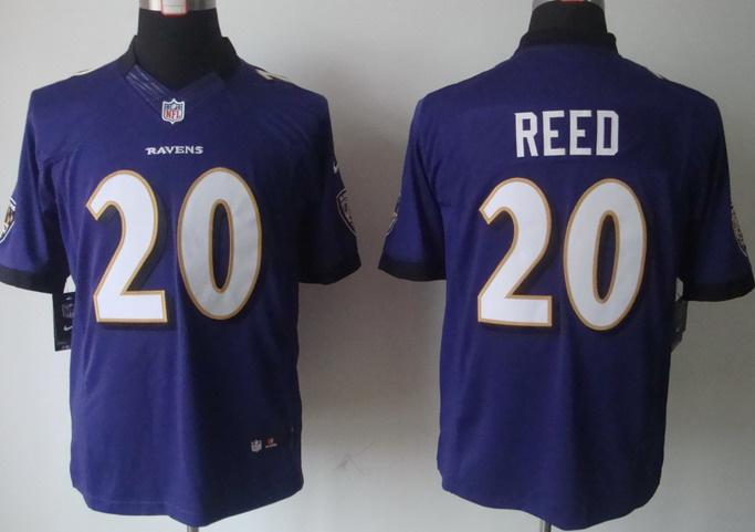 Nike Baltimore Ravens #20 Ed Reed Purple Game LIMITED NFL Jerseys Cheap