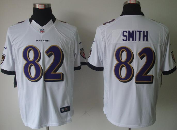 Nike Baltimore Ravens 82 Torrey Smith White Game LIMITED NFL Jerseys Cheap