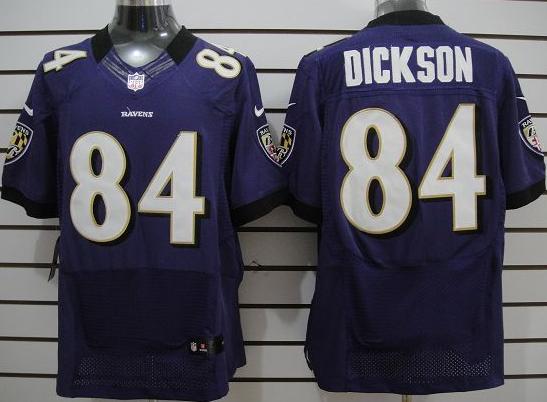 Nike Baltimore Ravens #84 Dickson Purple Elite Nike NFL Jerseys Cheap