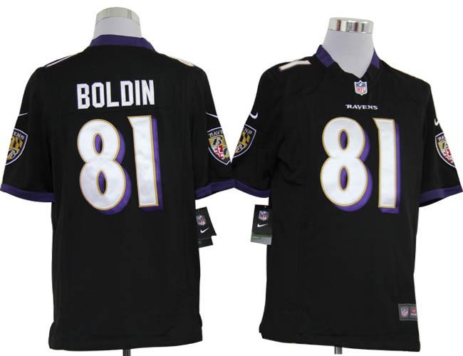Nike Baltimore Ravens 81 Anquan Boldin Black Game Nike NFL Jerseys Cheap