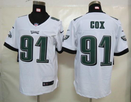 Nike Philadelphia Eagles 91# Fletcher Cox White Elite Nike NFL Jerseys Cheap