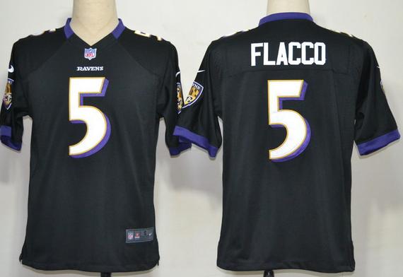 Nike Baltimore Ravens #5 Joe Flacco Black Game Nike NFL Jerseys Cheap