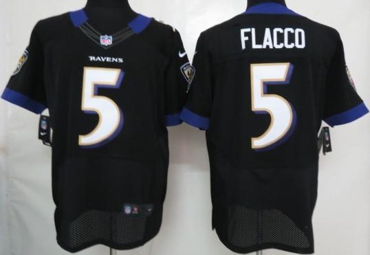 Nike Baltimore Ravens #5 Joe Flacco Black Elite Nike NFL Jerseys Cheap