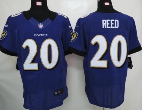 Nike Baltimore Ravens #20 Ed Reed Purple Elite Nike NFL Jerseys Cheap