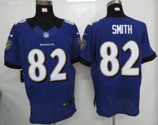 Nike Baltimore Ravens #82 Smith purple Elite Nike NFL Jerseys Cheap