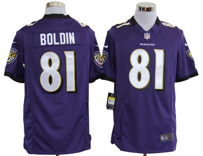Nike Baltimore Ravens 81 Anquan Boldin Purple Game Nike NFL Jerseys Cheap
