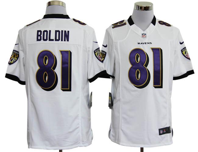 Nike Baltimore Ravens 81 Anquan Boldin White Game Nike NFL Jerseys Cheap