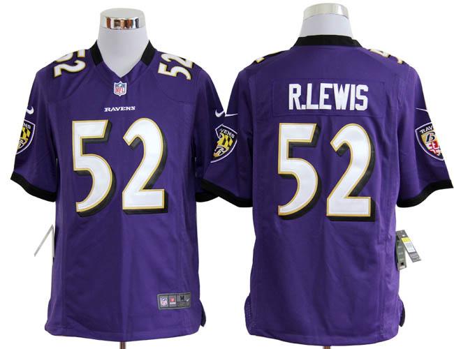 Nike Baltimore Ravens #52 Ray Lewis purple Nike NFL Jerseys Cheap