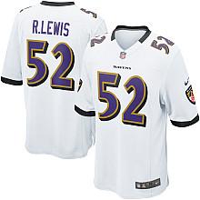 Nike Baltimore Ravens #52 Ray Lewis White Nike NFL Jerseys Cheap