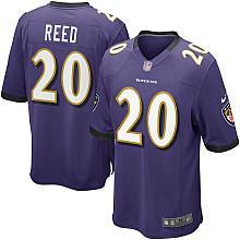 Nike Baltimore Ravens #20 Ed Reed Purple Nike NFL Jerseys Cheap