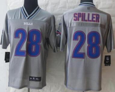 Nike Buffalo Bills 28 C.J. Spiller Grey Vapor Elite NFL Jerseys Cheap