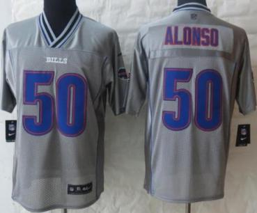 Nike Buffalo Bills 50 Kiko Alonso Grey Vapor Elite NFL Jerseys Cheap
