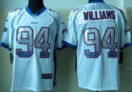 Nike Buffalo Bills 94 Mario Williams Drift Fashion Elite White NFL Jerseys Cheap