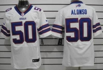 Nike Buffalo Bills #50 Kiko Alonso Elite White NFL Jerseys 2013 New Style Cheap