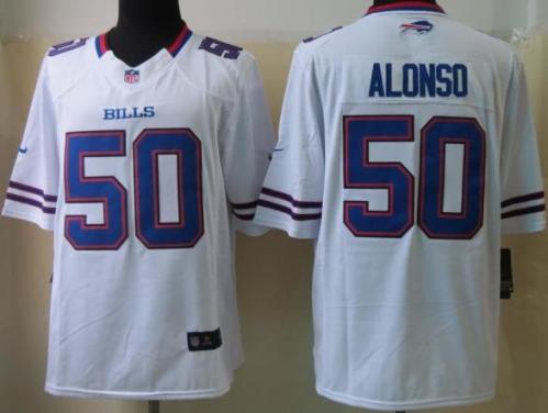 Nike Buffalo Bills 50 Kiko Alonso Limited White NFL Jerseys Cheap