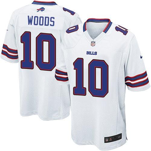 Nike Buffalo Bills 10 Robert Woods White Game NFL Jerseys Cheap