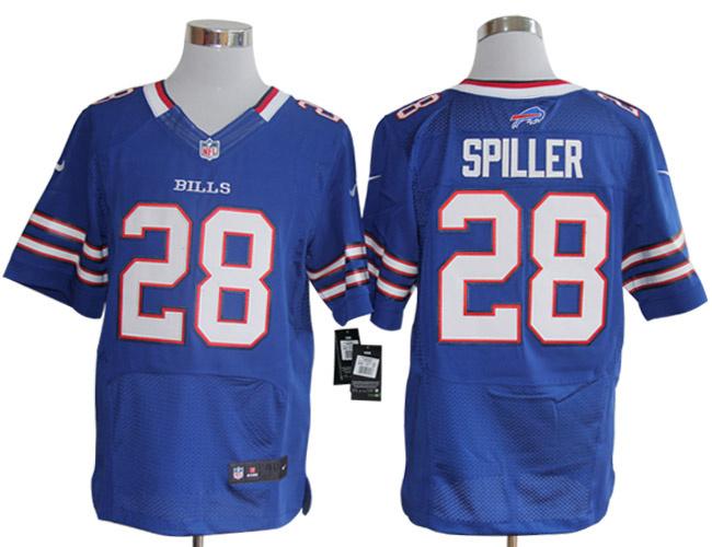 Nike Buffalo Bills 28# C.J. Spiller Blue Elite NFL Jerseys Cheap