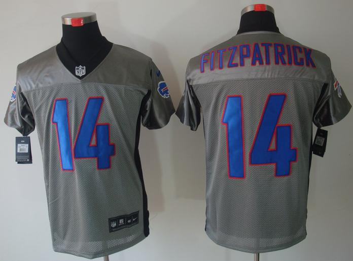 Nike Buffalo Bills 14 Ryan Fitzpatrick Grey Shadow NFL Jerseys Cheap
