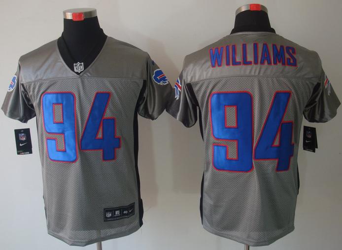 Nike Buffalo Bills #94 Mario Williams Grey Shadow NFL Jerseys Cheap