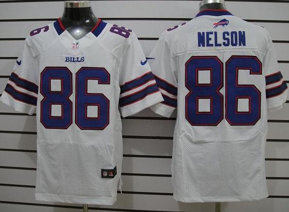 Nike Buffalo Bills 86 David Nelson White Elite NFL Jerseys Cheap