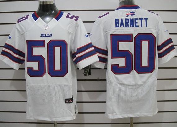 Nike Buffalo Bills #50 Barnett White Elite Nike NFL Jerseys Cheap