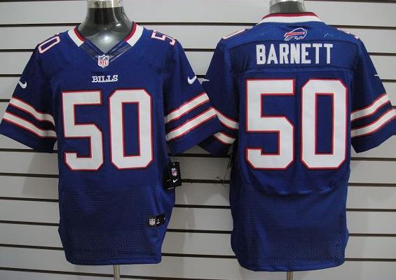 Nike Buffalo Bills #50 Barnett Blue Elite Nike NFL Jerseys Cheap