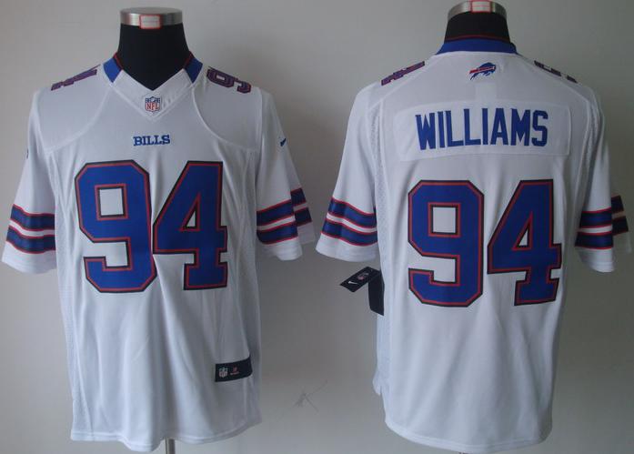 Nike Buffalo Bills #94 Williams White Game LIMITED NFL Jerseys Cheap