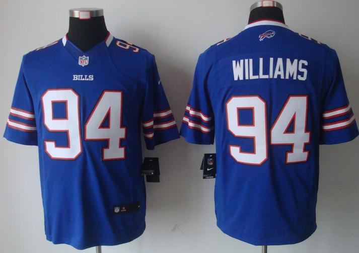 Nike Buffalo Bills #94 Williams Blue Game LIMITED NFL Jerseys Cheap
