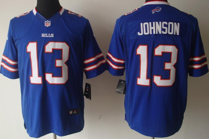 Nike Buffalo Bills 13 Steve Johnson Blue Game LIMITED NFL Jerseys Cheap