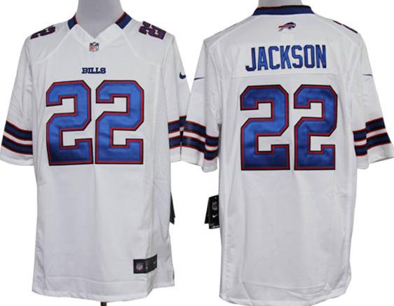 Nike Buffalo Bills 22# Jackson White Game Nike NFL Jerseys Cheap
