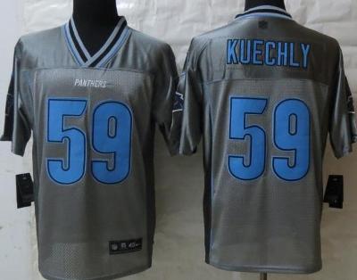 Nike Carolina Panthers 59 Kuechly Grey Vapor Elite NFL Jerseys Cheap