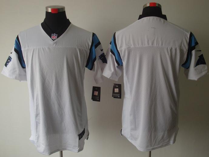 Nike Carolina Panthers Blank White Elite NFL Jerseys Cheap