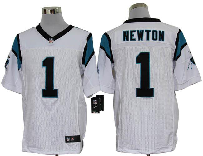 Nike Carolina Panthers #1 Cam Newton White Elite Nike NFL Jerseys Cheap
