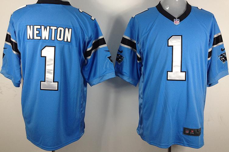 Nike Carolina Panthers #1 Cam Newton Blue Game Nike NFL Jerseys Cheap