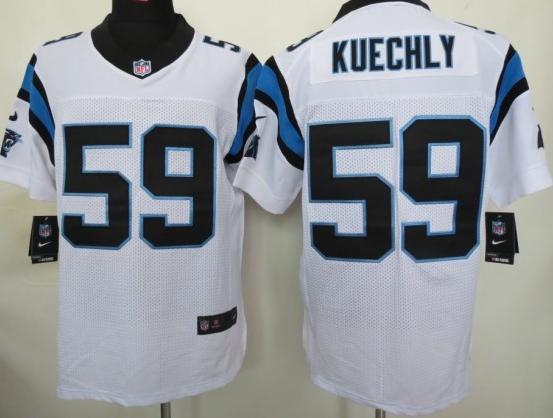 Nike Carolina Panthers 59 Kuechly White Elite Nike NFL Jersey Cheap