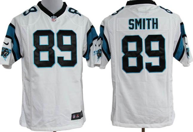 Nike Carolina Panthers #89 Steve Smith White Game Nike NFL Jerseys Cheap