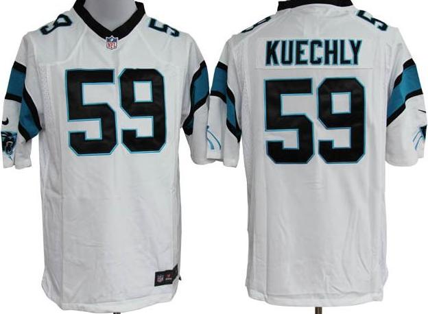 Nike Carolina Panthers 59 Kuechly White Game Nike NFL Jersey Cheap