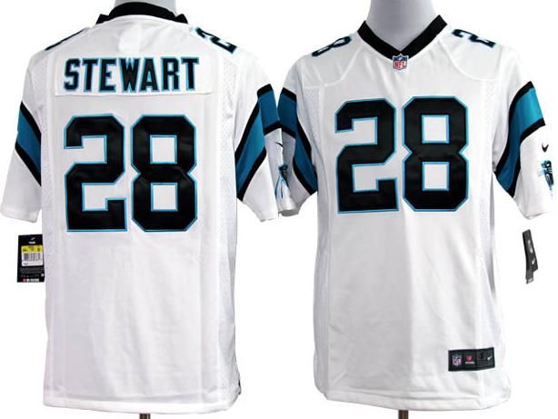 Nike Carolina Panthers #28 Jonathan Stewart White Game Nike NFL Jerseys Cheap