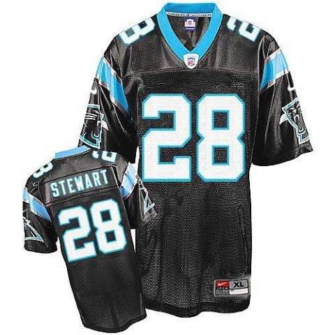 Nike Carolina Panthers #28 Jonathan Stewart Black Nike NFL Jerseys Cheap