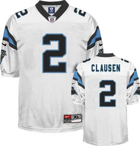 Nike Carolina Panthers #2 Jimmy Clausen White Nike NFL Jerseys Cheap