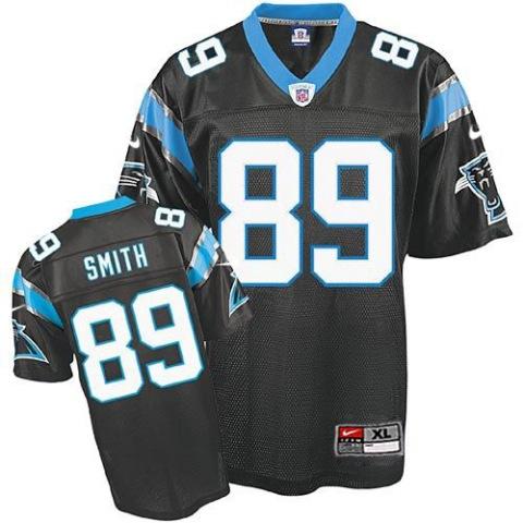 Nike Carolina Panthers #89 Steve Smith Black Nike NFL Jerseys Cheap