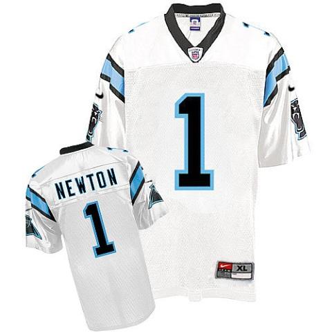 Nike Carolina Panthers #1 Cam Newton White Nike NFL Jerseys Cheap