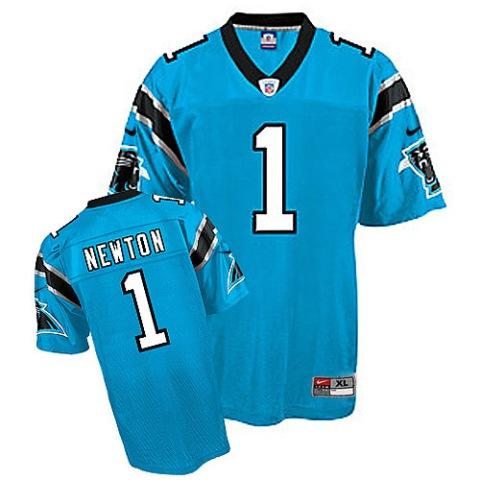 Nike Carolina Panthers #1 Cam Newton Blue Nike NFL Jerseys Cheap
