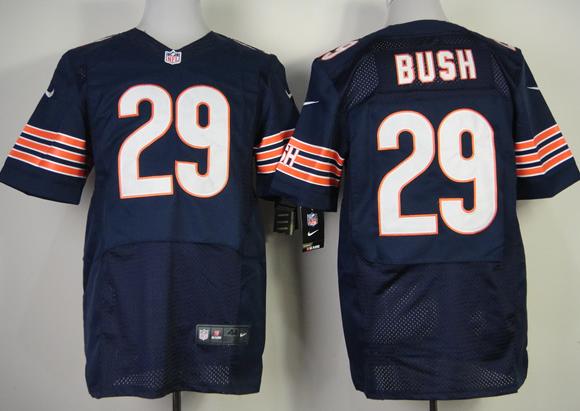Nike Chicago Bears #29 Michael Bush Blue Elite Nike NFL Jersey Cheap